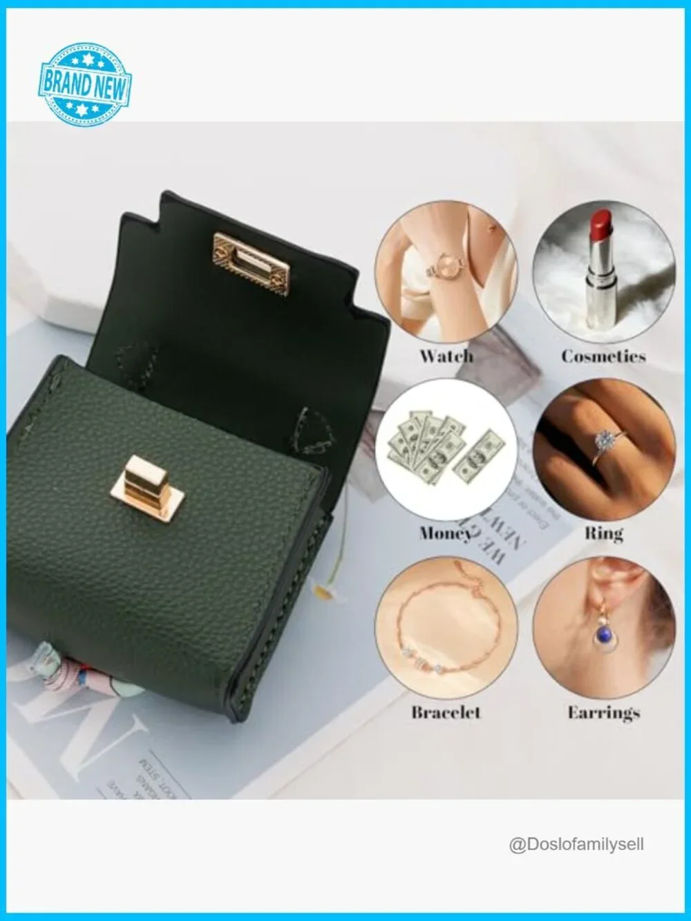 Mini Backpack Keychain Coin Purse Elegant Cute Bag Charm Wristlet Organizer